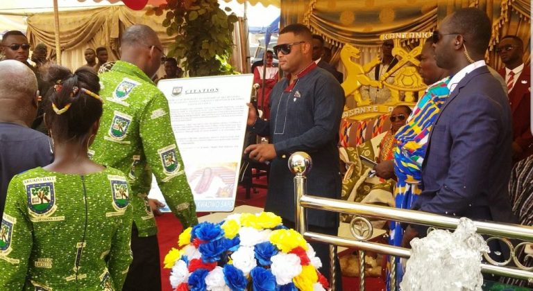 Akuafo Hall from Legon awards Apostle Safo With a Prestigious Award