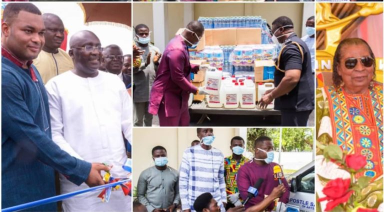 Apostle Safo’s Kristo Asafo Church donate Hugely to Ghana Police Service to Combat COVID-19 (Video)