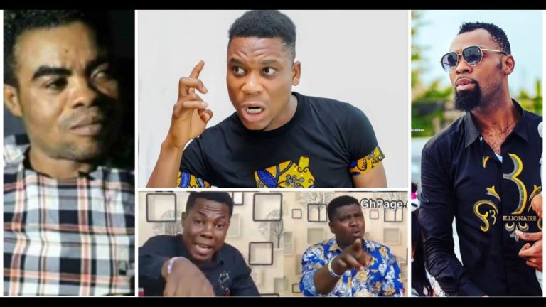 Hoahi Mocks Rev Obofour Jnr Pastors as he drops video of them fighting Whilst Preaching on TV (Video)