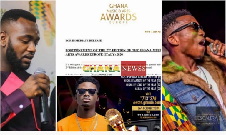 Ghana Music & Arts Awards Europe Postpones 2020 Edition with Immediate Effect