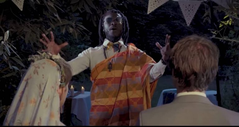 Ghanaian Reggae Dancehall artiste K’Daanso turns into a Priest in Germany (Watch Video)
