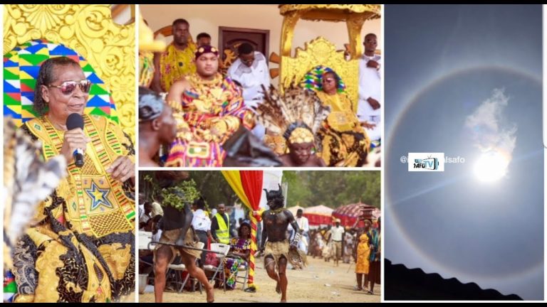 Apostle Safo Commands Rainbows to appear on his birthday to prove God’s powers in him @ his Hometown