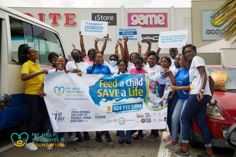 MYHELP-YOURHELP FOUNDATION EMBARKS ON FEEDING STREET KIDS IN PARTS OF ACCRA